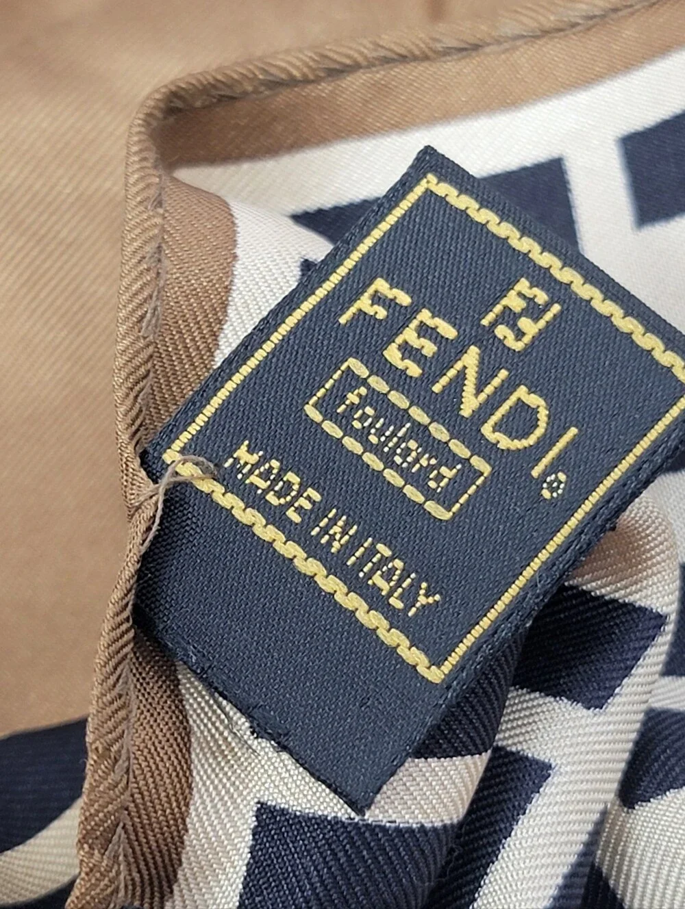 FENDI Roma FF 100% Silk Scarf